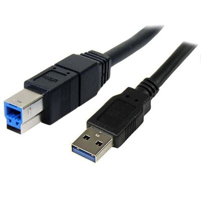StarTech.com 3m Black SuperSpeed USB 3.0 Cable A to B - M/M - Thumbnail 2