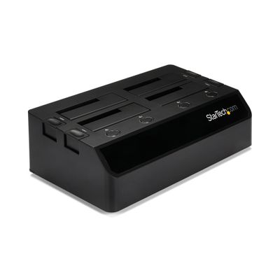 StarTech.com 4-Bay USB 3.0 to SATA Hard Drive Docking Station USB Hard Drive Dock External 2.5/3.5" SATA III SSD/HDD Docking Station Hot-Swap Hard Drive Bay Top-Loading - Thumbnail 2