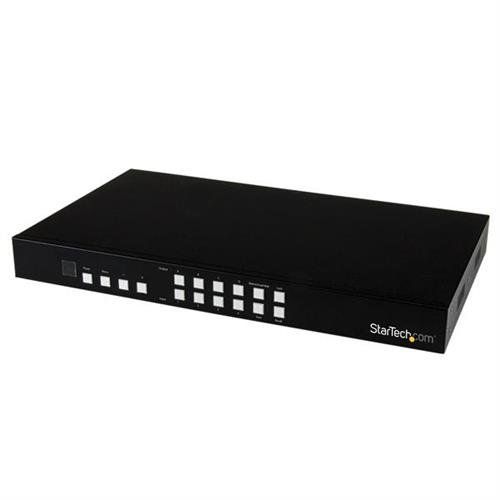 StarTech.com 4x4 HDMI Matrix Switch with Picture-and-Picture Multiviewer or Video Wall - TAA - Image 1