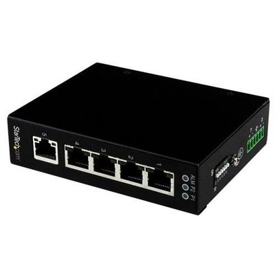 StarTech.com 5 Port Unmanaged Industrial Gigabit Ethernet Switch - DIN Rail / Wall-Mountable - TAA