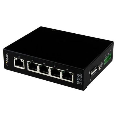 StarTech.com 5 Port Unmanaged Industrial Gigabit Ethernet Switch - DIN Rail / Wall-Mountable - TAA - Thumbnail 2