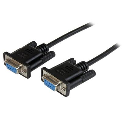 StarTech.com 2m Black DB9 RS232 Serial Null Modem Cable F/F - Thumbnail 2