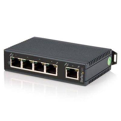 StarTech.com 5-Port Industrial Ethernet Switch - DIN Rail Mountable - TAA Unmanaged Fast Ethernet (10/100) Full duplex Rack mounting