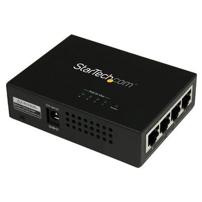 StarTech.com 4-Port Gigabit Midspan - PoE+ Injector - 802.3at/af - TAA - Thumbnail 2