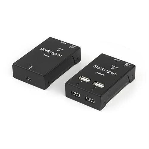 StarTech.com 4-Port USB 2.0-Over-Cat5-or-Cat6 Extender - 130ft (40m) - TAA - Image 1
