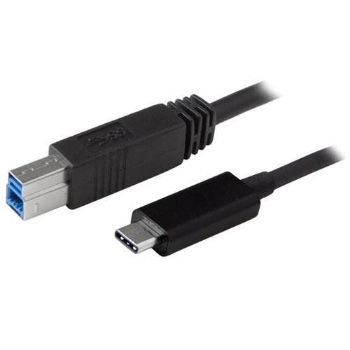 StarTech.com 3ft (1m) USB-B to USB-C Cable USB 10Gbps Data Cord USB 3.2 Gen 2 USB-C Data Transfer Cable - Image 1