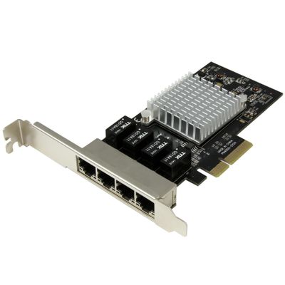 StarTech.com 4-Port Gigabit Ethernet Network Card - PCI Express Intel I350 NIC - Thumbnail 2