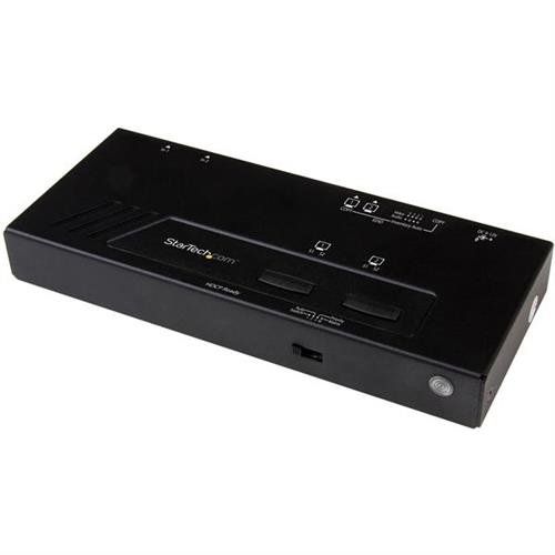StarTech.com 2x2 HDMI Matrix Switch - 4K with Fast Switching and Auto-Sensing - TAA - Image 1