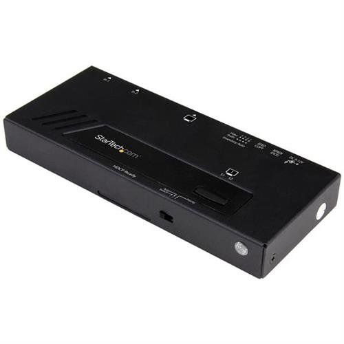 StarTech.com 2-Port HDMI Automatic Video Switch - 4K with Fast Switching - TAA Black 1280 x 720 (HD 720) 1920 x 1080 (HD 1080) 1920 x 1200 (WUXGA) 2560 x 1600 (WQXGA) Activity Power 3840 x 2160 pixels IR 7.1 channels - Image 1