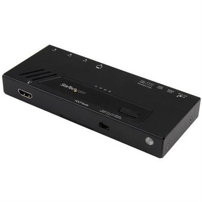 StarTech.com 4-Port HDMI Automatic Video Switch - 4K with Fast Switching - TAA HDMI Black 30 Hz 1280 x 720 (HD 720) 1920 x 1080 (HD 1080) 1920 x 1200 (WUXGA) 2560 x 1600 (WQXGA) 1080p Activity Power