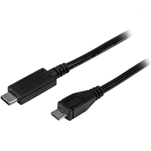StarTech.com 3ft (1m) USB-C to Micro USB-B Cable Data Cord USB 2.0 USB C to Micro-B Data Transfer Cable - Image 1