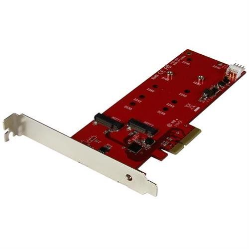 StarTech.com 2x M.2 SATA SSD Controller Card - PCIe - TAA - Image 1