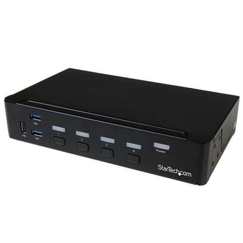 StarTech.com 4-Port DisplayPort KVM Switch - USB 3.0 - 4K 30Hz - TAA - Image 1