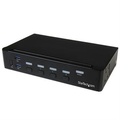 StarTech.com 4-Port DisplayPort KVM Switch - USB 3.0 - 4K 30Hz - TAA