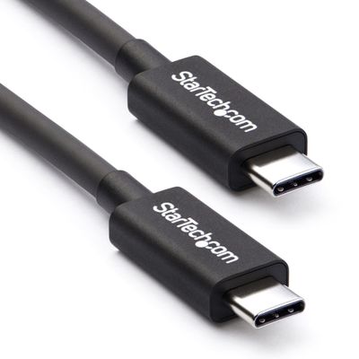 StarTech.com 2m (6.6ft) Thunderbolt 3 Cable 20Gbps 100W PD 4K Thunderbolt Certified Compatible with Thunderbolt 4/USB 3.2/DisplayPort - Thumbnail 2