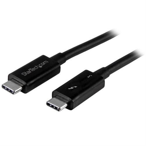StarTech.com 50cm (1.6ft) Thunderbolt 3 Cable 40Gbps 100W PD 4K/5K Thunderbolt Certified Compatible with Thunderbolt 4/USB 3.2/DisplayPort - Image 1