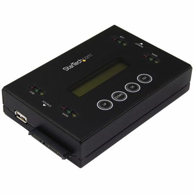 StarTech.com 1:1 Standalone Hard Drive and USB Flash Disk Duplicator and Eraser USB Thumb Drive and SATA HDD/SSD Disk Cloner and Eraser Hardrive Copier/Sanitizer/Wiper LCD display TAA - Thumbnail 2