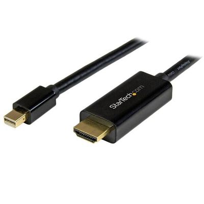 StarTech.com 16.4ft (5m) Mini DisplayPort to HDMI Cable - 4K 30Hz Video - mDP to HDMI Adapter Cable - Mini DP or Thunderbolt 1/2 Mac/PC to HDMI Monitor/Display - mDP to HDMI Converter Cord - Thumbnail 2