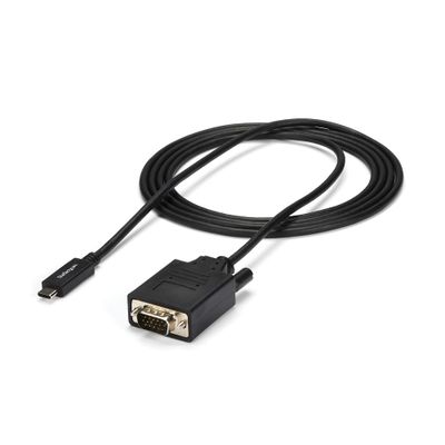 StarTech.com 6.6ft (2m) USB C to VGA Cable - 1920x1200/1080p USB Type C to VGA Video Active Adapter Cable - Thunderbolt Compatible - Laptop to VGA Monitor/Projector - DP Alt Mode HBR2 - Thumbnail 2