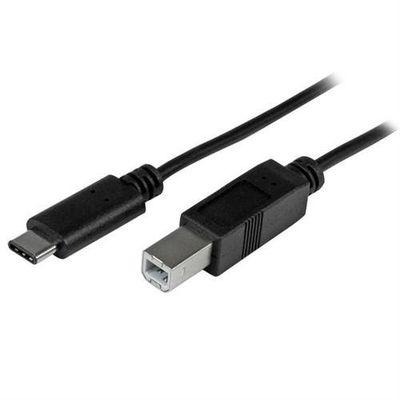 StarTech.com 6.6ft (2m) USB-B to USB-C Cable Data Cord USB 2.0 USB-C Data Transfer Cable