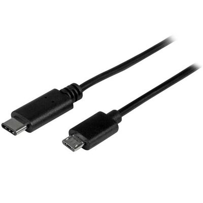 StarTech.com 1.6ft (50cm) USB-C to Micro USB-B Cable Data Cord USB 2.0 USB C to Micro-B Data Transfer Cable - Thumbnail 2