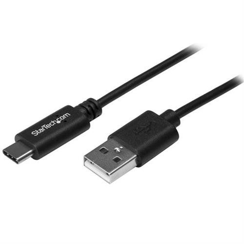 StarTech.com 6.6ft (2m) USB-A to USB-C Charging Cable Charge & Sync 3A USB 2.0 USB-IF Certified - USB Charging Cord 2 m USB A USB C USB 2.0 0.48 Gbit/s Black - Image 1