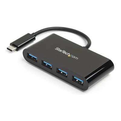 StarTech.com 4-Port USB-C Hub - USB-C to 4x USB-A - USB 3.0 Hub - 5Gbps - Bus Powered - Thumbnail 2