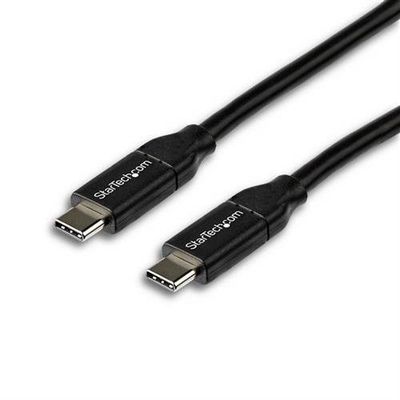 StarTech.com 6.6ft (2m) USB-C Fast Charging Cable Charge & Sync 100W (5A) PD USB 2.0 USB-IF Certified - Black USB C Charging Cord