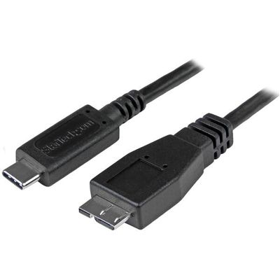StarTech.com 1.6ft (50cm) USB-C to Micro USB-B Cable USB 10Gbps Data Cord 3A USB C to Micro-B Data Transfer Cable - Thumbnail 2