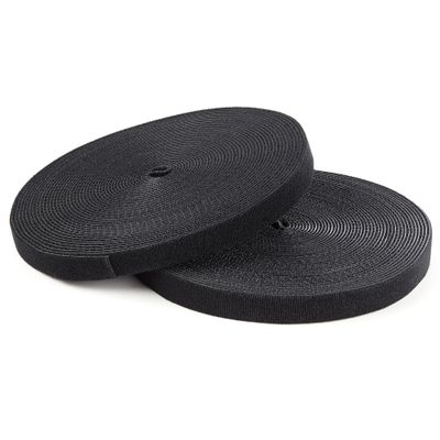 StarTech.com 100ft (30.5m) Hook and Loop Roll Black Cut-to-Size Reusable Cable Ties Bulk Industrial Wire Fastener Tape Adjustable Fabric Wraps Reusable Self Gripping Cable Management Straps - Thumbnail 2