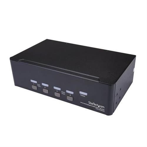 StarTech.com 4-Port Dual DisplayPort KVM Switch - 4K 60Hz - TAA - Image 1