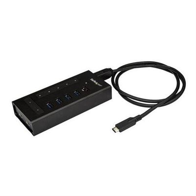 StarTech.com 7 Port USB C Hub - USB Type-C to 2x USB-C/5x USB-A - Commercial Metal USB 3.0 Hub - SuperSpeed USB 3.2 Gen 1 (5Gbps) - Self Powered - BC 1.2 Fast Charge - Mountable/Rugged