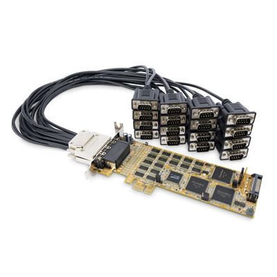 StarTech.com 16-Port Low-Profile Serial Card - RS232 - PCI Express - TAA - Thumbnail 2