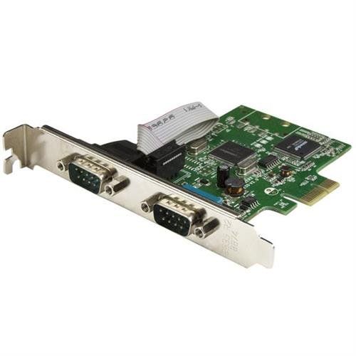 StarTech.com 2-Port PCI Express Serial Card with 16C1050 UART - RS232 - TAA - Image 1