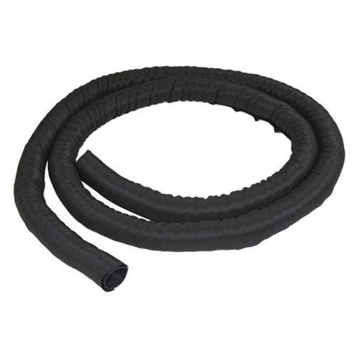 StarTech.com 6.5' (2m) Cable Management Sleeve - Flexible Coiled Cable Wrap - 1.0-1.5" dia. Expandable Sleeve - Polyester Cord Manager/Protector/Concealer - Black Trimmable Cable Organizer - Image 1