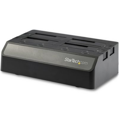 StarTech.com 4-Bay USB to SATA Hard Drive Docking Station USB 10Gbps External 2.5" &amp; 3.5" SSD / HDD Dock SATA III Hot-Swap Hard Drive Bay Top-Loading - Thumbnail 2
