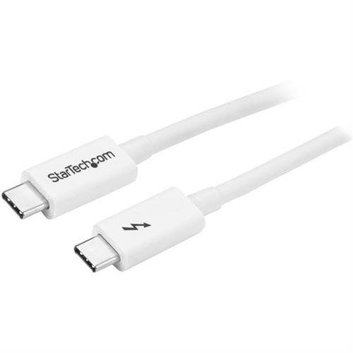 StarTech.com 3.3ft (1m) Thunderbolt 3 Cable 20Gbps 100W PD 4K Thunderbolt Certified Compatible with Thunderbolt 4/USB 3.2/DisplayPort - Image 1