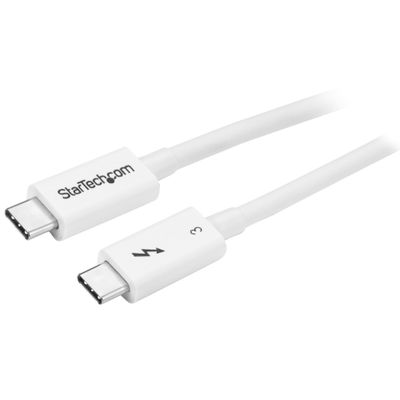 StarTech.com 1.6ft (50cm) Thunderbolt 3 Cable 40Gbps 100W PD 4K/5K Thunderbolt Certified Compatible with Thunderbolt 4/USB 3.2/DisplayPort - Thumbnail 2