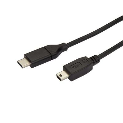StarTech.com 6.6ft (2m) USB-C to Mini-USB Cable Data Cord USB 2.0 USB-C Data Transfer Cable - Thumbnail 2