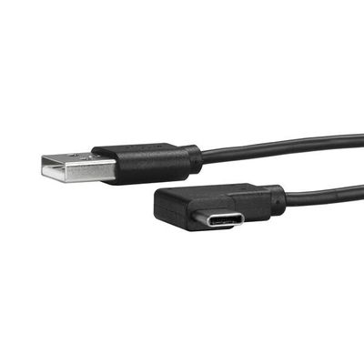 StarTech.com 3ft (1m) USB-A to USB-C Charging Cable Right-Angled Charge &amp; Sync 3A USB 2.0 - USB Charging Cord - Thumbnail 2