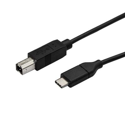 StarTech.com 10ft (3m) USB-B to USB-C Cable Data Cord USB 2.0 USB-C Data Transfer Cable - Thumbnail 2