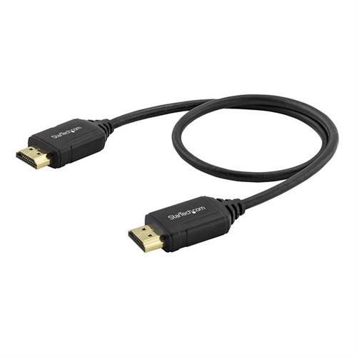 StarTech.com 1.6ft (50cm) Premium Certified HDMI 2.0 Cable with Ethernet - High Speed Ultra HD 4K 60Hz HDMI Cable HDR10 - HDMI Cord (Male/Male Connectors) - For UHD Monitors TVs Displays - Image 1