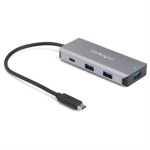 StarTech.com 4 Port USB C Hub w/ 3x USB A & 1x USB C - SuperSpeed 10Gbps USB Type-C 3.2 Gen 2 Hub - USB Bus Powered - Compact USB-C to USB Adapter Hub - Portable/Laptop Hub - Aluminum - TAA - Image 1
