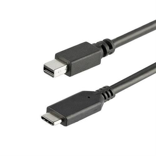 StarTech.com 3.3 ft (1m) USB-C to Mini DisplayPort Cable - 4K 60Hz - Black - Image 1