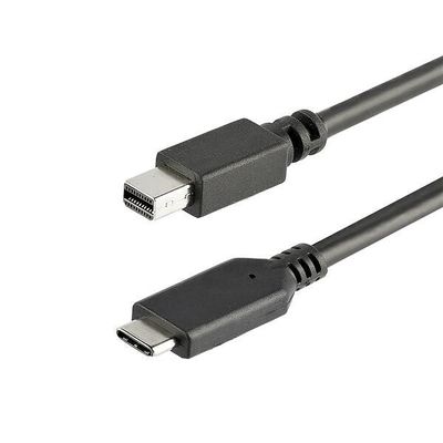 StarTech.com 3.3 ft (1m) USB-C to Mini DisplayPort Cable - 4K 60Hz - Black - Thumbnail 2