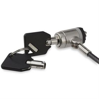 StarTech.com 6.6ft (2m) Laptop Cable Lock with Keys - Keyed Security Cable Lock for Compatible K-Slot Laptops Desktops Computers & Other Devices - Anti-Theft Vinyl Coated Steel Cable Lock - TAA