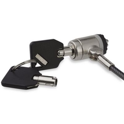 StarTech.com 6.6ft (2m) Laptop Cable Lock with Keys - Keyed Security Cable Lock for Compatible K-Slot Laptops Desktops Computers &amp; Other Devices - Anti-Theft Vinyl Coated Steel Cable Lock - TAA - Thumbnail 2