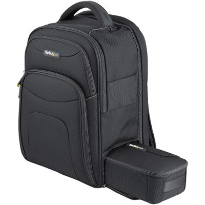 StarTech.com 15.6" Laptop Backpack with Removable Accessory Organizer Case - Professional IT Tech Backpack for Work/Travel/Commute - Ergonomic Computer Bag - Durable Ballistic Nylon - Notebook/Tablet Pockets - Thumbnail 2
