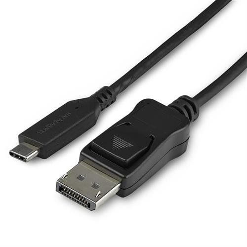 StarTech.com 3.3ft (1m) USB C to DisplayPort 1.4 Cable - 8K/5K/4K USB Type-C to DP 1.4 Alt Mode Video Adapter Converter - HBR3/HDR/DSC - 8K 60Hz DP Monitor Cable - USB-C/Thunderbolt - Image 1