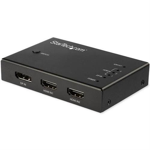 StarTech.com 4-Port HDMI Video Switch - 3x HDMI and 1x DisplayPort - 4K 60Hz - Image 1
